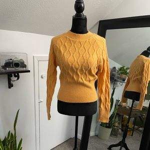 Cider S Cotton Orange Long Sleeve Sweater